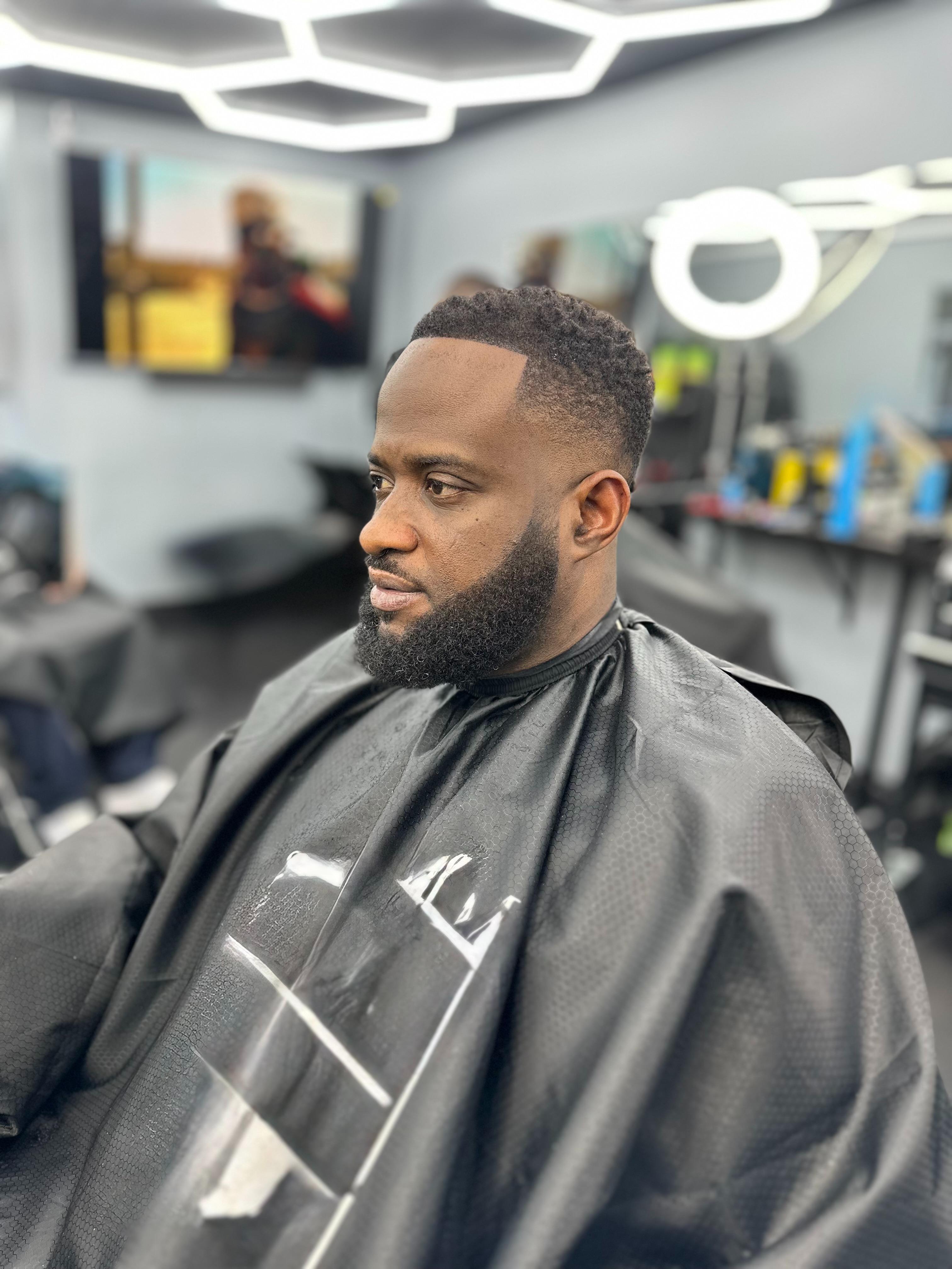 Waves fade with beard shape